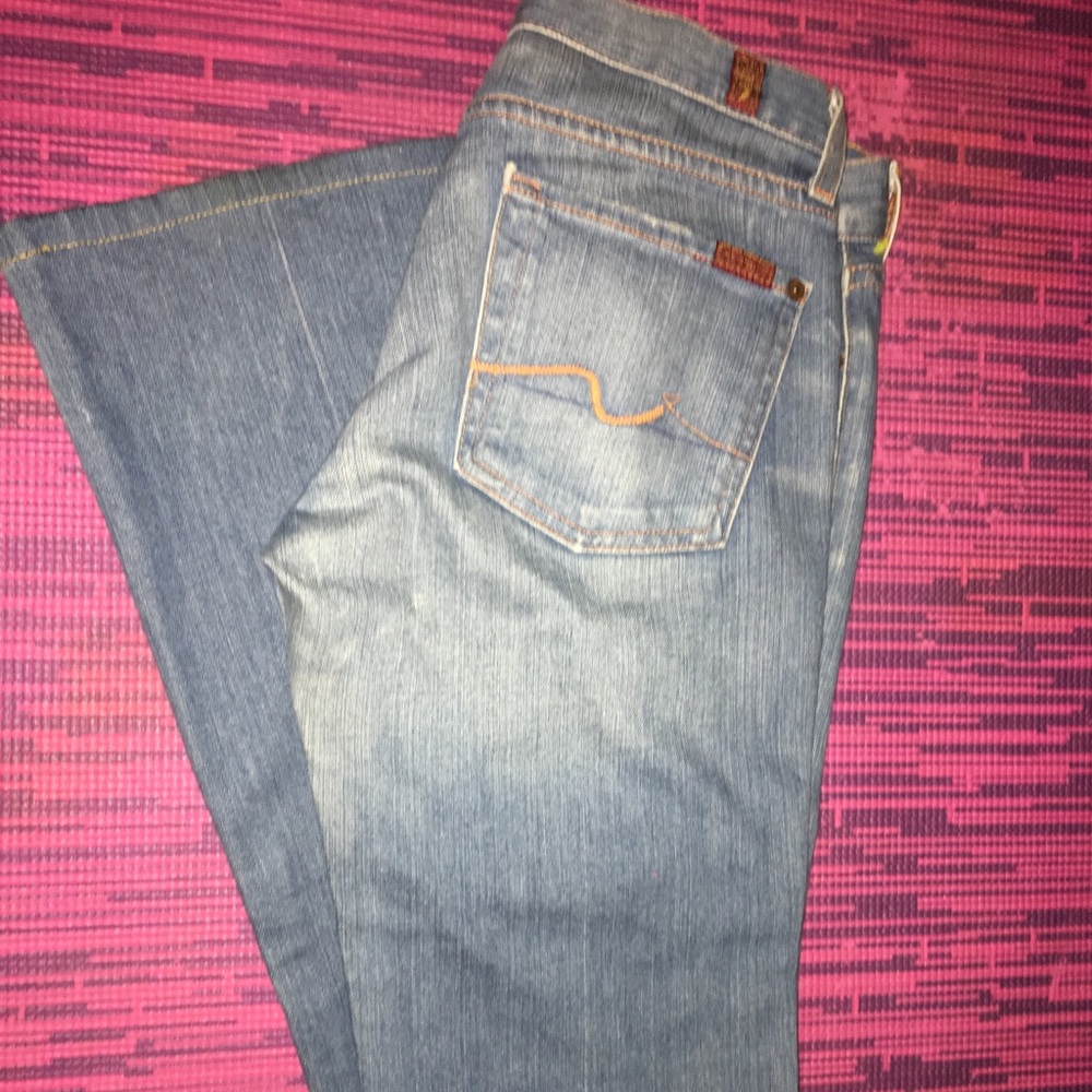 NWOT 7 For All Mankind Boot cut Jeans Sz 28 New